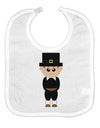 Cute Pilgrim Boy Thanksgiving Baby Bib