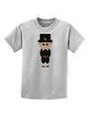 Cute Pilgrim Boy Thanksgiving Childrens T-Shirt-Childrens T-Shirt-TooLoud-AshGray-X-Small-Davson Sales