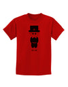 Cute Pilgrim Boy Thanksgiving Childrens T-Shirt-Childrens T-Shirt-TooLoud-Red-X-Small-Davson Sales