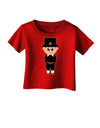 Cute Pilgrim Boy Thanksgiving Infant T-Shirt Dark-Infant T-Shirt-TooLoud-Clover-Green-06-Months-Davson Sales