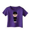 Cute Pilgrim Boy Thanksgiving Infant T-Shirt Dark-Infant T-Shirt-TooLoud-Purple-06-Months-Davson Sales