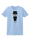 Cute Pilgrim Boy Thanksgiving Womens T-Shirt-Womens T-Shirt-TooLoud-Light-Blue-X-Small-Davson Sales