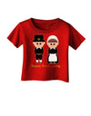 Cute Pilgrim Couple Happy Thanksgiving Infant T-Shirt Dark-Infant T-Shirt-TooLoud-Clover-Green-06-Months-Davson Sales