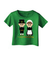 Cute Pilgrim Couple Happy Thanksgiving Infant T-Shirt Dark-Infant T-Shirt-TooLoud-Royal-Blue-06-Months-Davson Sales