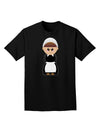 Cute Pilgrim Girl Thanksgiving Adult Dark T-Shirt-Mens T-Shirt-TooLoud-Black-Small-Davson Sales