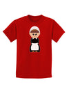 Cute Pilgrim Girl Thanksgiving Childrens Dark T-Shirt-Childrens T-Shirt-TooLoud-Red-X-Small-Davson Sales