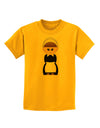 Cute Pilgrim Girl Thanksgiving Childrens T-Shirt-Childrens T-Shirt-TooLoud-Gold-X-Small-Davson Sales