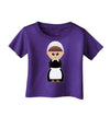 Cute Pilgrim Girl Thanksgiving Infant T-Shirt Dark-Infant T-Shirt-TooLoud-Purple-06-Months-Davson Sales