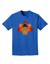 Cute Pilgrim Turkey Thanksgiving Adult Dark T-Shirt-Mens T-Shirt-TooLoud-Royal-Blue-Small-Davson Sales