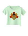 Cute Pilgrim Turkey Thanksgiving Infant T-Shirt-Infant T-Shirt-TooLoud-Light-Green-06-Months-Davson Sales