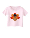 Cute Pilgrim Turkey Thanksgiving Infant T-Shirt-Infant T-Shirt-TooLoud-Light-Pink-06-Months-Davson Sales