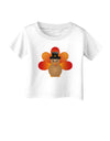 Cute Pilgrim Turkey Thanksgiving Infant T-Shirt-Infant T-Shirt-TooLoud-White-06-Months-Davson Sales