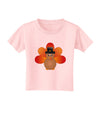 Cute Pilgrim Turkey Thanksgiving Toddler T-Shirt-Toddler T-Shirt-TooLoud-Light-Pink-2T-Davson Sales