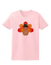 Cute Pilgrim Turkey Thanksgiving Womens T-Shirt-Womens T-Shirt-TooLoud-PalePink-X-Small-Davson Sales