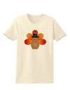 Cute Pilgrim Turkey Thanksgiving Womens T-Shirt-Womens T-Shirt-TooLoud-Natural-X-Small-Davson Sales