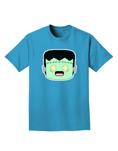 Cute Pixel Monster Adult Dark T-Shirt-Mens T-Shirt-TooLoud-Turquoise-Small-Davson Sales