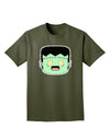 Cute Pixel Monster Adult Dark T-Shirt-Mens T-Shirt-TooLoud-Military-Green-Small-Davson Sales