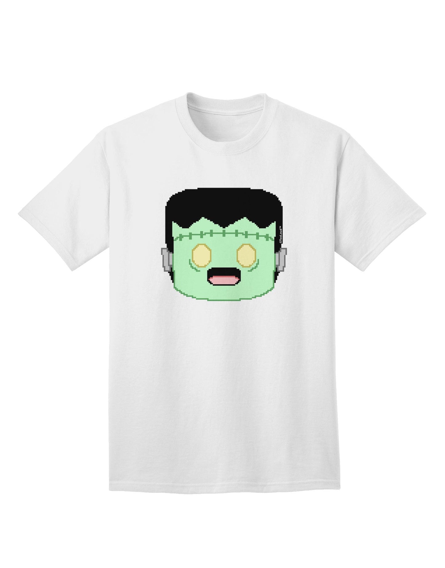Cute Pixel Monster Adult T-Shirt-Mens T-Shirt-TooLoud-White-Small-Davson Sales