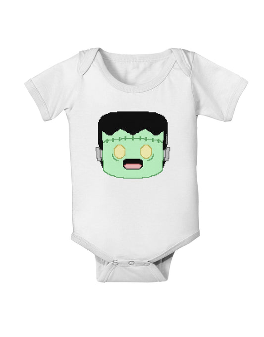 Cute Pixel Monster Baby Romper Bodysuit-Baby Romper-TooLoud-White-06-Months-Davson Sales
