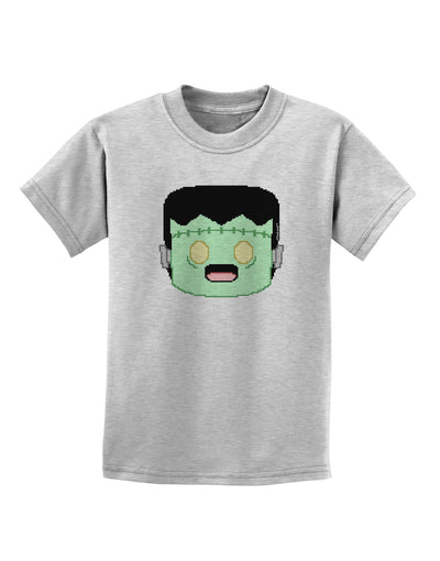 Cute Pixel Monster Childrens T-Shirt-Childrens T-Shirt-TooLoud-AshGray-X-Small-Davson Sales