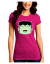 Cute Pixel Monster Juniors Crew Dark T-Shirt-T-Shirts Juniors Tops-TooLoud-Hot-Pink-Juniors Fitted Small-Davson Sales