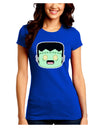 Cute Pixel Monster Juniors Crew Dark T-Shirt-T-Shirts Juniors Tops-TooLoud-Royal-Blue-Juniors Fitted Small-Davson Sales