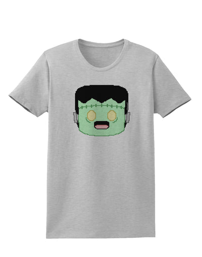 Cute Pixel Monster Womens T-Shirt-Womens T-Shirt-TooLoud-AshGray-X-Small-Davson Sales