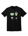 Cute Pixel Monsters Adult Dark T-Shirt-Mens T-Shirt-TooLoud-Black-Small-Davson Sales