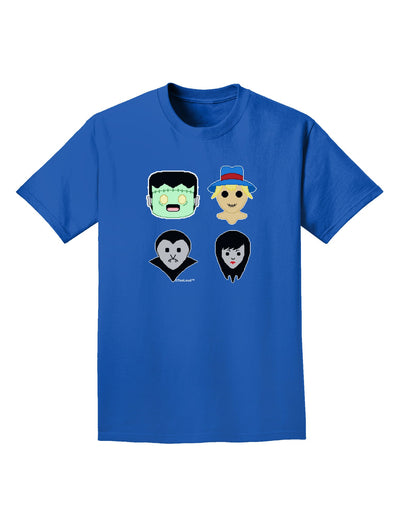 Cute Pixel Monsters Adult Dark T-Shirt-Mens T-Shirt-TooLoud-Royal-Blue-Small-Davson Sales