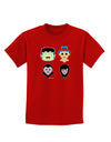 Cute Pixel Monsters Childrens Dark T-Shirt-Childrens T-Shirt-TooLoud-Red-X-Small-Davson Sales