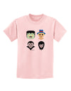 Cute Pixel Monsters Childrens T-Shirt-Childrens T-Shirt-TooLoud-PalePink-X-Small-Davson Sales