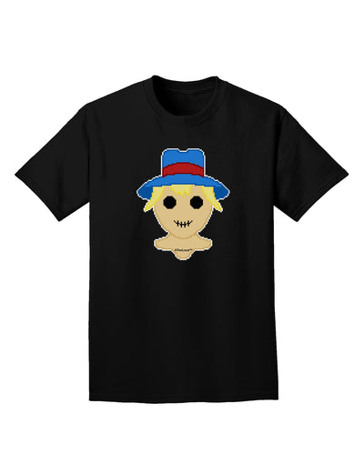 Cute Pixel Scarecrow Adult Dark T-Shirt-Mens T-Shirt-TooLoud-Black-Small-Davson Sales