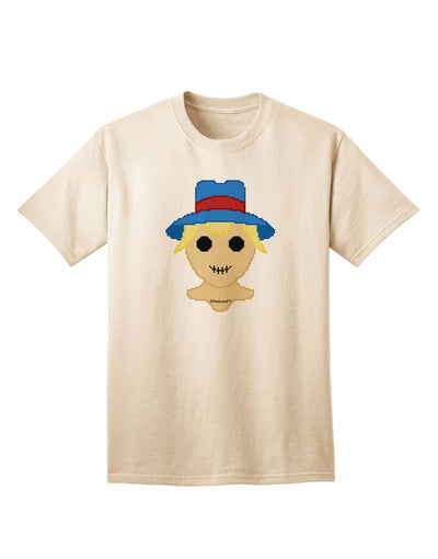 Cute Pixel Scarecrow Adult T-Shirt-Mens T-Shirt-TooLoud-Natural-Small-Davson Sales