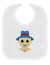 Cute Pixel Scarecrow Baby Bib