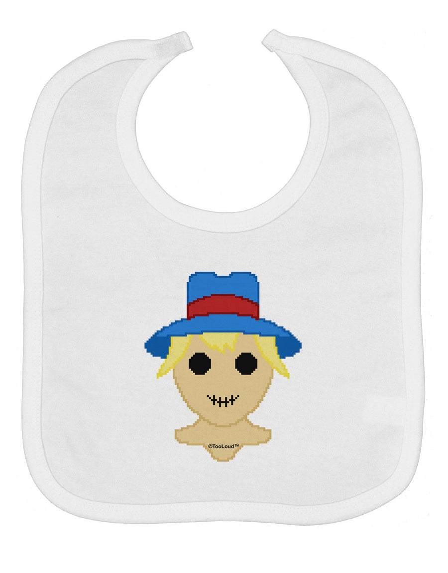 Cute Pixel Scarecrow Baby Bib