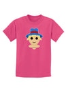 Cute Pixel Scarecrow Childrens Dark T-Shirt-Childrens T-Shirt-TooLoud-Sangria-X-Small-Davson Sales