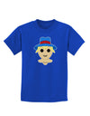 Cute Pixel Scarecrow Childrens Dark T-Shirt-Childrens T-Shirt-TooLoud-Royal-Blue-X-Small-Davson Sales