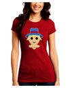 Cute Pixel Scarecrow Juniors Crew Dark T-Shirt-T-Shirts Juniors Tops-TooLoud-Red-Juniors Fitted Small-Davson Sales