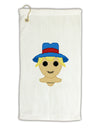 Cute Pixel Scarecrow Micro Terry Gromet Golf Towel 11&#x22;x19-Golf Towel-TooLoud-White-Davson Sales