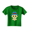 Cute Pixel Scarecrow Toddler T-Shirt Dark-Toddler T-Shirt-TooLoud-Clover-Green-2T-Davson Sales