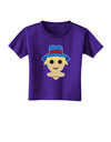 Cute Pixel Scarecrow Toddler T-Shirt Dark-Toddler T-Shirt-TooLoud-Purple-2T-Davson Sales