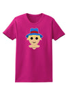 Cute Pixel Scarecrow Womens Dark T-Shirt-TooLoud-Hot-Pink-Small-Davson Sales