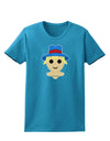 Cute Pixel Scarecrow Womens Dark T-Shirt-TooLoud-Turquoise-X-Small-Davson Sales