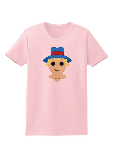 Cute Pixel Scarecrow Womens T-Shirt-Womens T-Shirt-TooLoud-PalePink-X-Small-Davson Sales