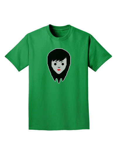 Cute Pixel Vampire Female Adult Dark T-Shirt-Mens T-Shirt-TooLoud-Kelly-Green-Small-Davson Sales