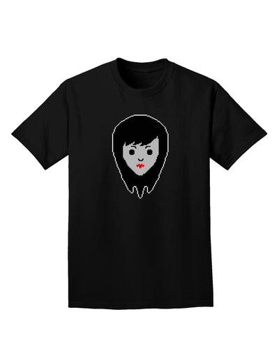 Cute Pixel Vampire Female Adult Dark T-Shirt-Mens T-Shirt-TooLoud-Black-Small-Davson Sales