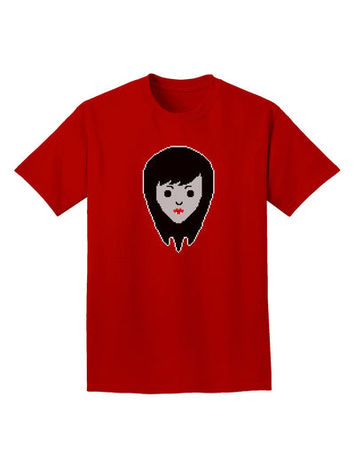 Cute Pixel Vampire Female Adult Dark T-Shirt-Mens T-Shirt-TooLoud-Red-Small-Davson Sales