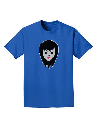 Cute Pixel Vampire Female Adult Dark T-Shirt-Mens T-Shirt-TooLoud-Royal-Blue-Small-Davson Sales