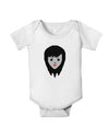 Cute Pixel Vampire Female Baby Romper Bodysuit-Baby Romper-TooLoud-White-06-Months-Davson Sales