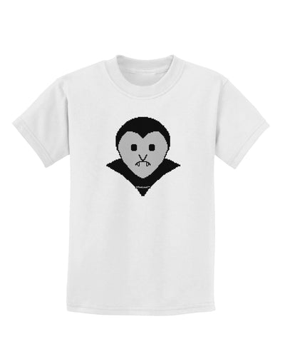 Cute Pixel Vampire Male Childrens T-Shirt-Childrens T-Shirt-TooLoud-White-X-Small-Davson Sales